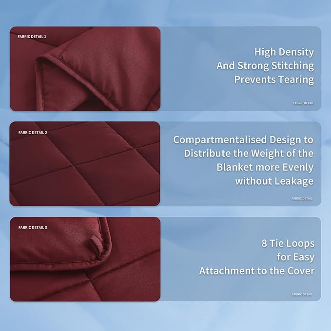 Topcee Weighted Blanket for Adults Queen Size Soft Cooling Heavy Blanket - Image 7