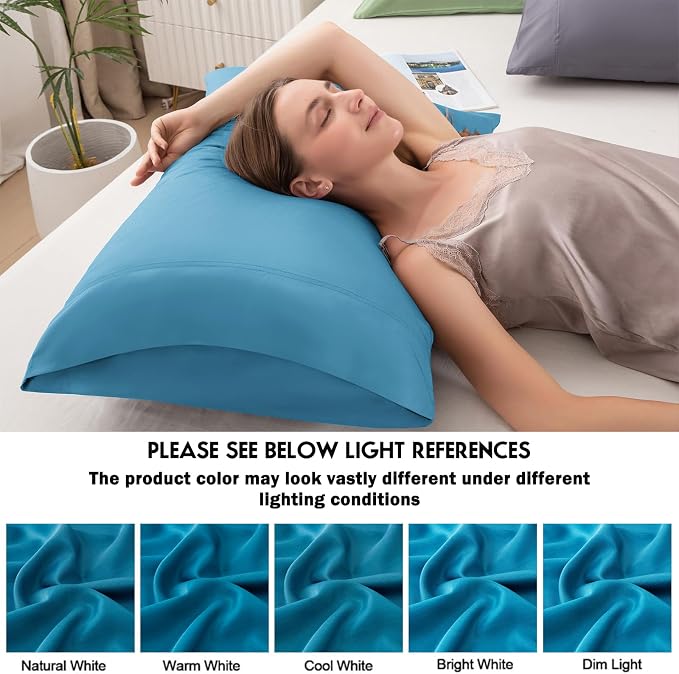Pillowcases Queen Size 2 Pack, Viscose Cooling Pillow Cases - Image 6
