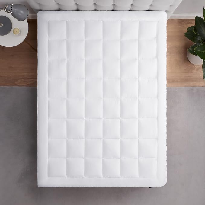 Serta ComfortSure Full Mattress Cover, Fitted Pillow Top Mattress Pad, Super - Image 4