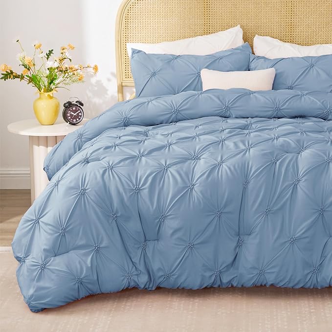 BEDELITE Cornflower Blue Twin Comforter Set - Image 2