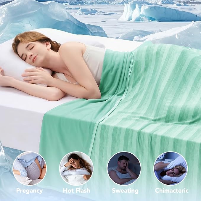 GOHERO Cooling Blanket Throw- 50"x60" Summer Cooling Throw Blanket - Image 4