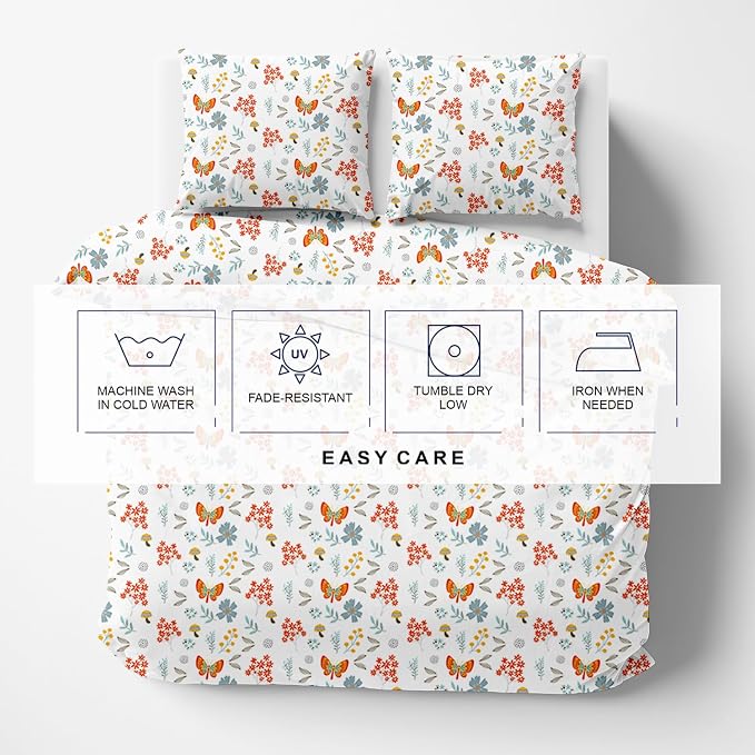 Kotton Culture 120"x120" 3 Pc Super King Plus/Super Oversize King Duvet Cover - Image 7
