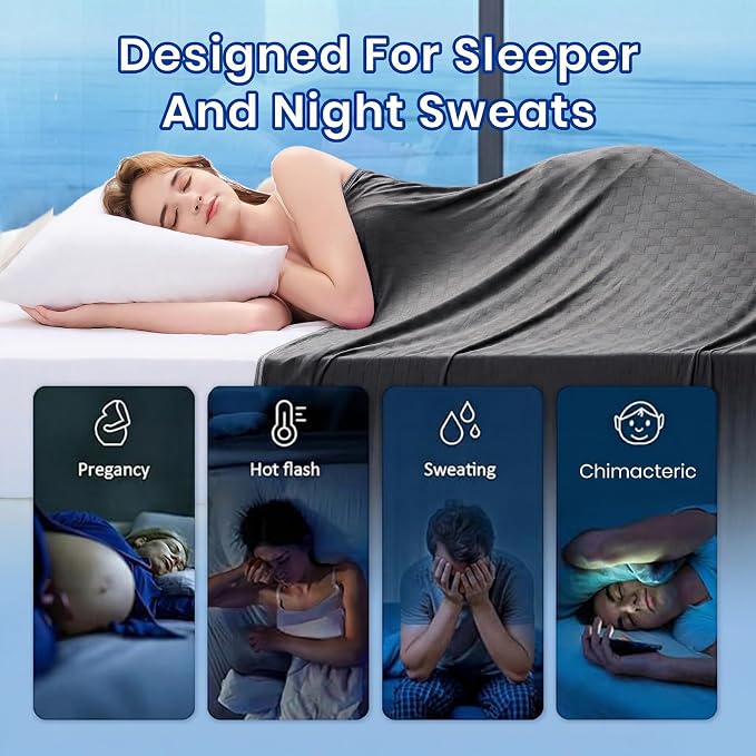 Topcee Cooling Blanket Throw- 50"x60" Summer Cooling Throw Blanket - Image 4