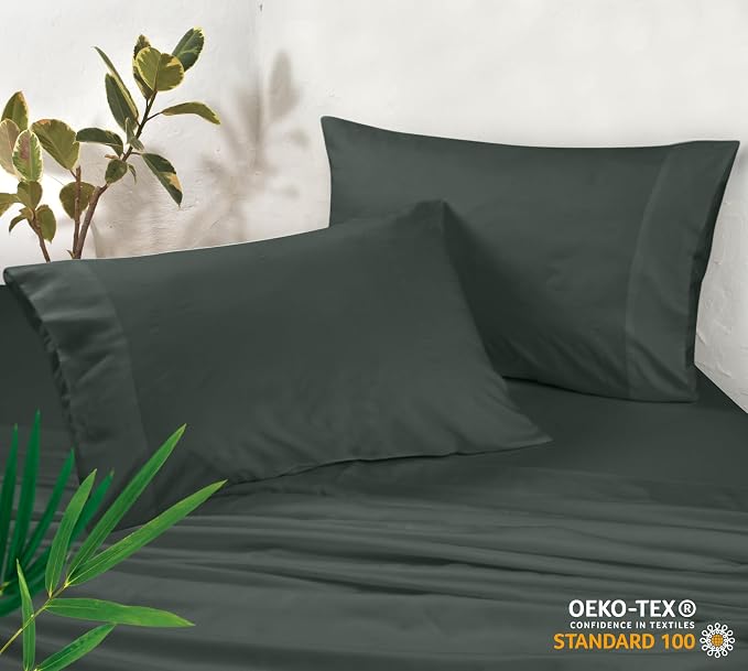Royale Linens Cooling Pillow Cases King Size Set of 2-100% Rayon Derived from - Image 3
