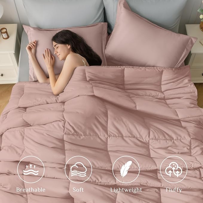 JOLLYVOGUE King Comforter Set, Ultra-Soft Bed in a Bag King Size 7 Pieces - Image 2
