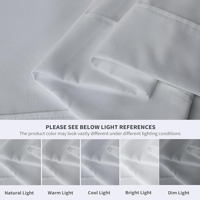 Maple&Stone Full Flat Sheet 6 Pack, Premium Soft & Breathable, Brushed - Image 4