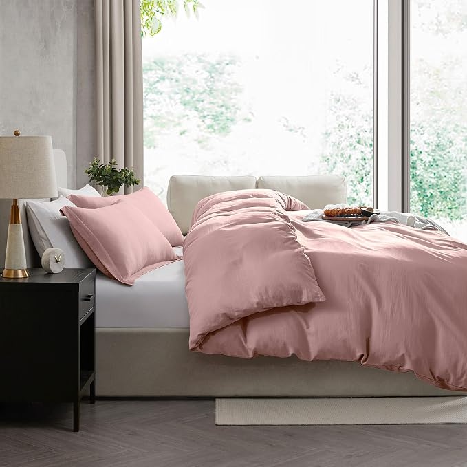 Nestl Blush Pink Duvet Cover King Size - Image 7