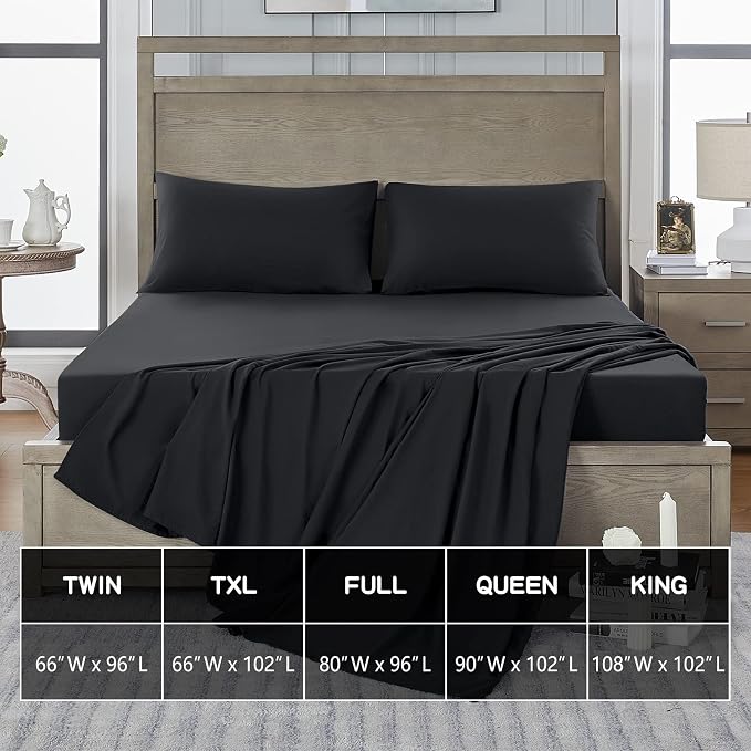 FreshCulture Twin XL Flat Sheets Only 2 Pack - Image 5