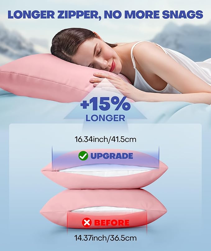 Ice Cooling Pillowcase for Hot Sleepers, Instantly Cool, Stay Cold All Night - Image 5