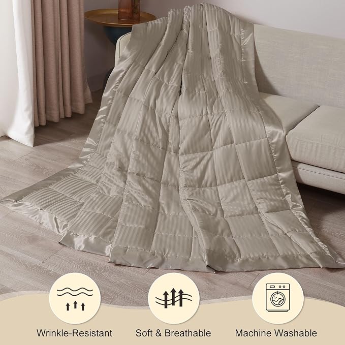 downluxe Weighted Blanket King Size, 18 lb Weighted Blanket - Image 6