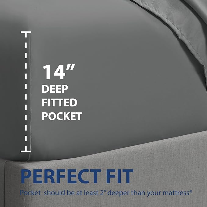 Cathay Home Twin Fitted Sheet - Image 3