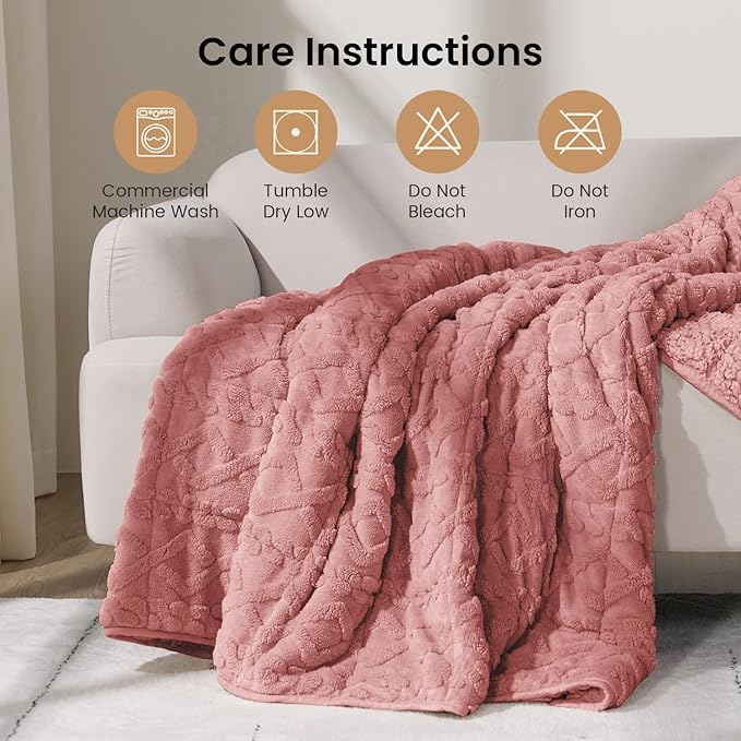 Drewin Weighted Blanket for Adults Queen Size 15lbs, Soft Cozy Turtleback - Image 6