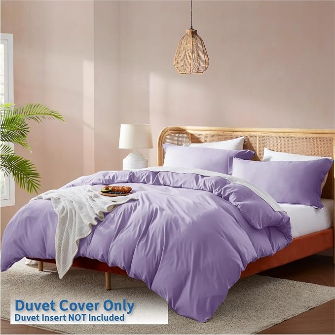 Nestl Lavender California King Duvet Cover Sets - Image 2