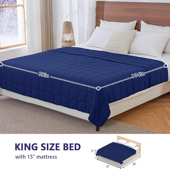 yescool Weighted Blanket for Adults Cooling Heavy Blanket for Sleeping Perfect - Image 2