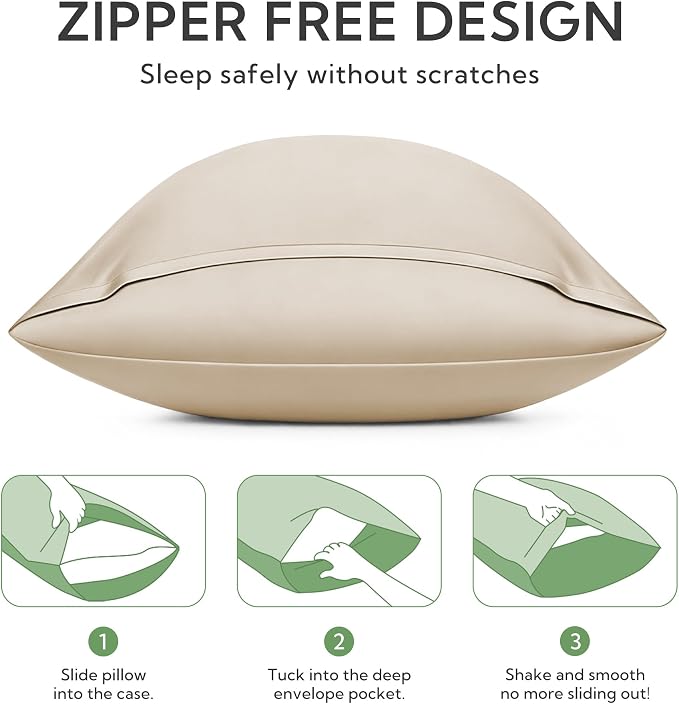 MR&HM Standard Pillow Cases Set of 2, Cooling Pillow Case - Image 6