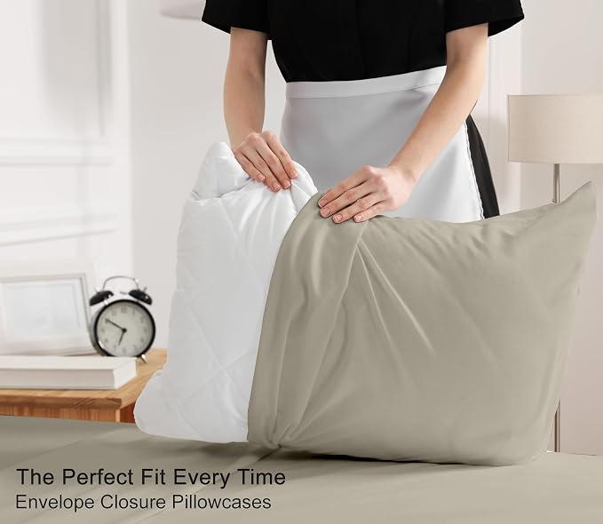 RUVANTI 100% Cotton Sheets – Twin Size Percale Bedding, Cooling & Breathable - Image 7