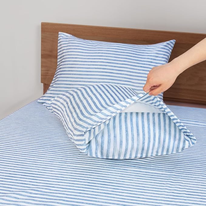 Mejoroom Striped Queen Size Sheet Set - Image 3