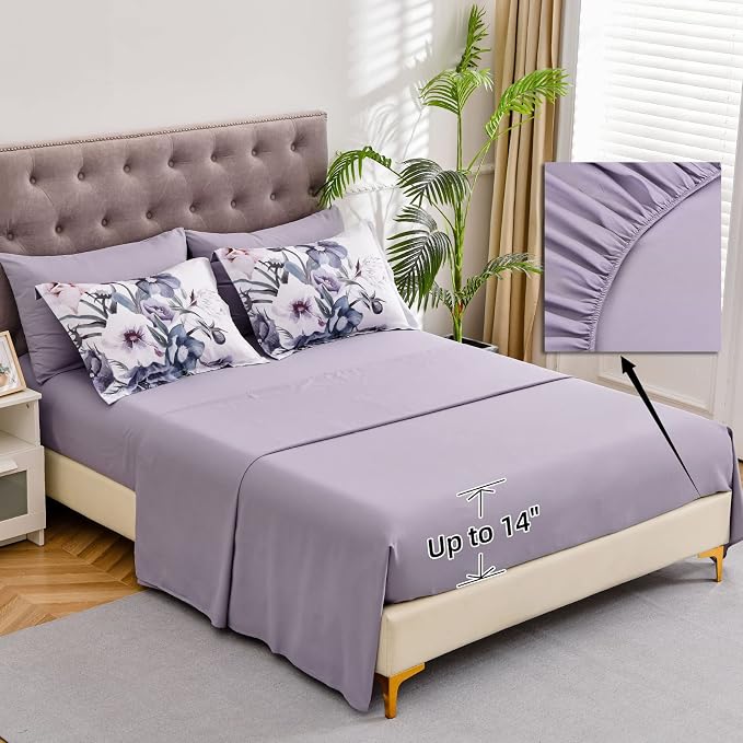 Luxudecor Floral Comforter Set California King Size 7 Piece, Elegant Floral - Image 4