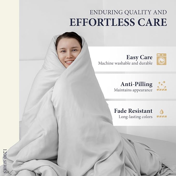 100% Egyptian Cotton Queen Size Sheets Set - Image 7
