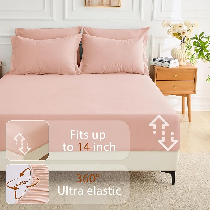 MUXHOMO 5 Pieces Twin Comforter Set, Soft Bed in a Bag Twin Size, All Season - Image 6
