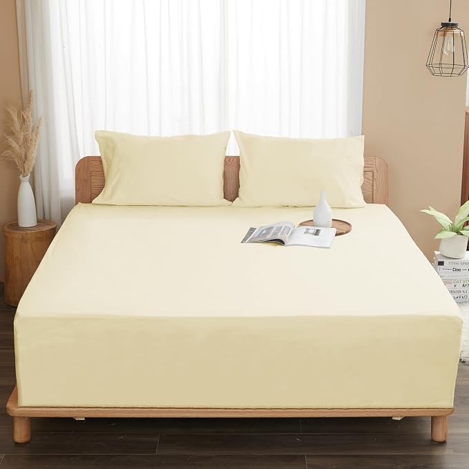 Sunflower Queen Fitted Sheet, 1-Piece Deep Pocket Fitted Bottom Sheet 16" - Image 8