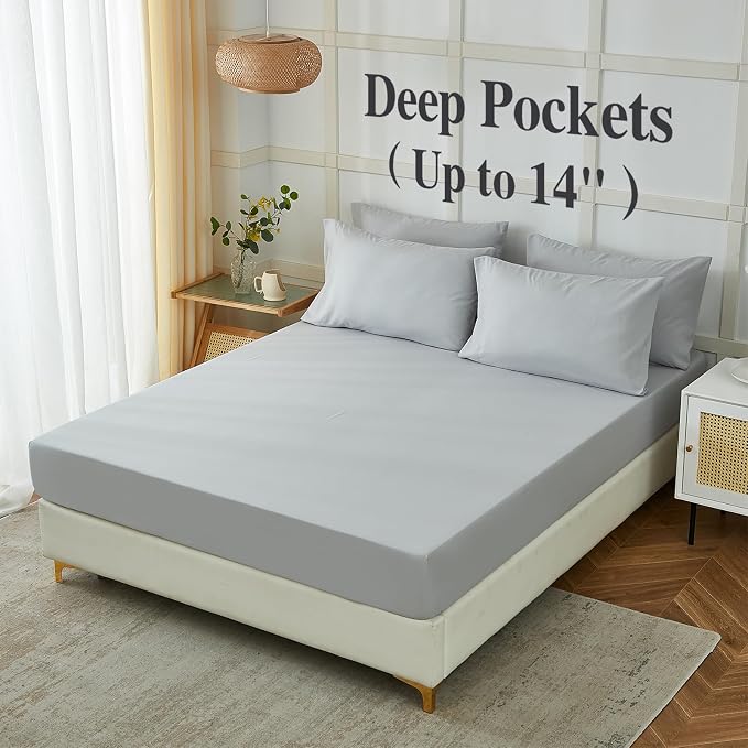 ILAVANDE Queen Sheets Set 6 Piece, Hotel Luxury Super Soft 1800 Series - Image 3