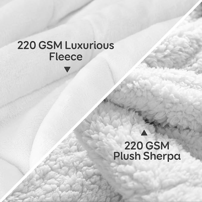 Weighted Blanket 20lbs, Flannel Cozy Plush Blankets, Fuzzy Flannel Bedding - Image 3
