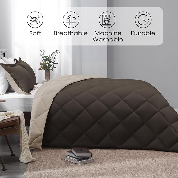 Basic Beyond California King Comforter Set, 1 Comforter 104"x96" and 2 Pillow - Image 2