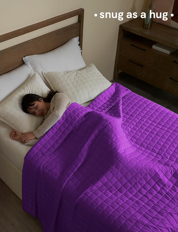 YnM 20lbs Weighted Blanket for Adults, Cotton Heavy Bed Throw Blanket - Image 3