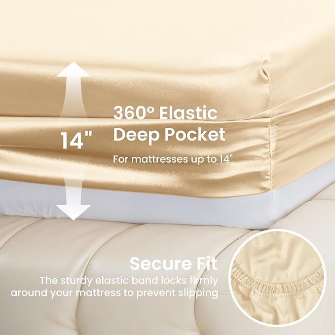 Love's cabin Satin Queen Sheets Set - Image 4