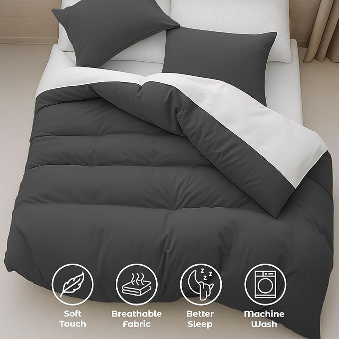 Pure Bedding Duvet Cover Twin/Twin XL Size - Image 4
