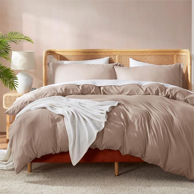 Nestl Khaki California King Duvet Cover Sets by Nestl