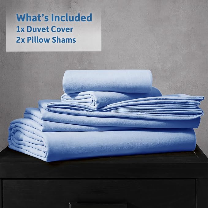 Nestl Calm Blue Duvet Cover Queen Size - Image 9