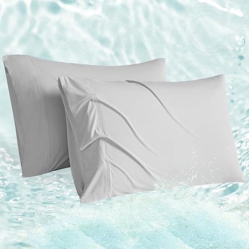 Accuratex Cooling Pillow Cases King Size Set of 2, Envelope Soft Breathable by ACCURATEX