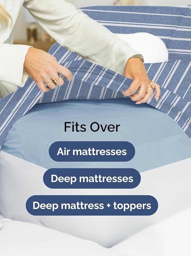 Extra Deep Full Fitted Sheet - Image 6