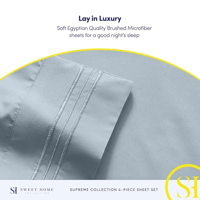 Twin Sheets - Breathable Luxury Sheets - 1800 Supreme Collection Extra Soft - Image 6