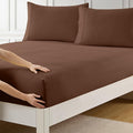 Twin XL Fitted Sheet Only with Full Elastic & Built in Corner Sheet Straps to by SweetHomeCollection