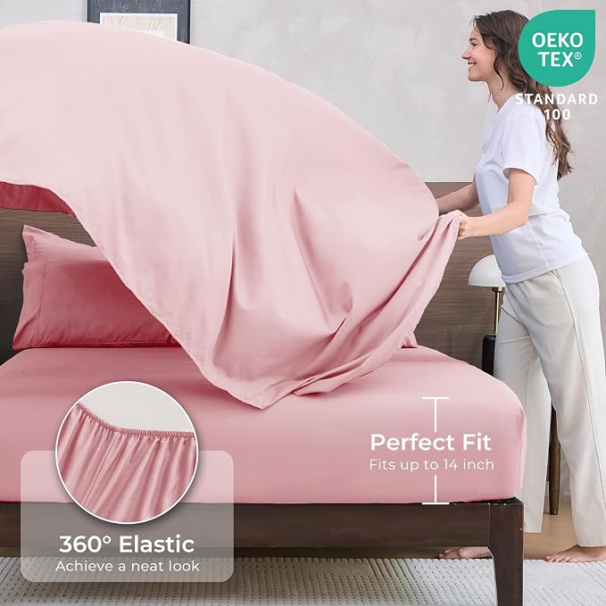 HEVUMYI Pink Full Comforter Set - Image 5