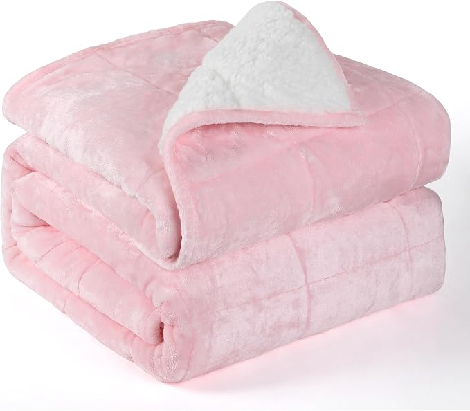 Alomidds Sherpa Fleece Weighted Blanket by Alomidds