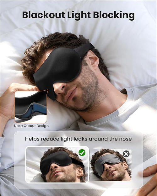 3 Pack Sleep Masks for Women & Men: True Blackout Eye Mask for Sleeping - Image 2
