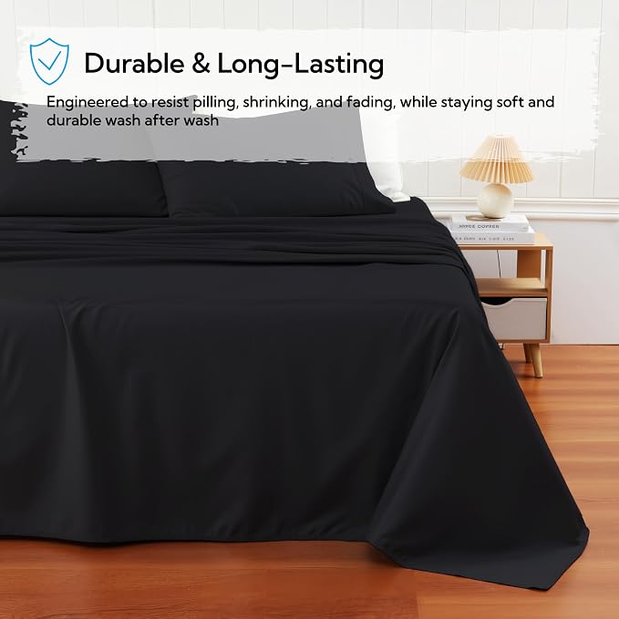 Cotton Flat Sheets Only, 600 TC 100% Cotton Flat Sheet Top Sheet Only, Queen - Image 5