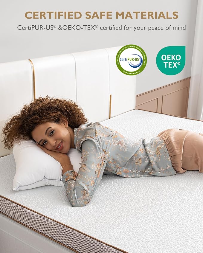 BedStory 4 Inch Memory Foam Mattress Topper King Size - Image 4
