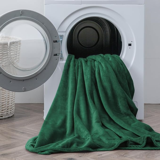 BEDELITE Flannel Sheets Queen Size Dark Green - Image 8