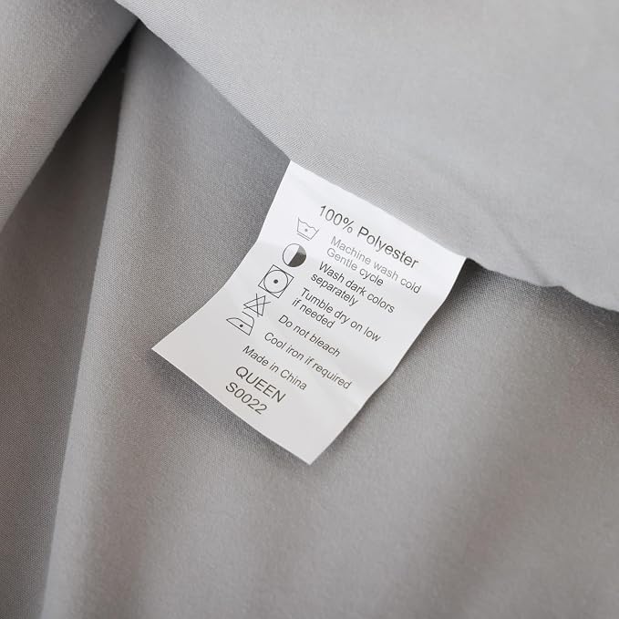 ROSGONIA Oversized King Comforter Grey - Image 8