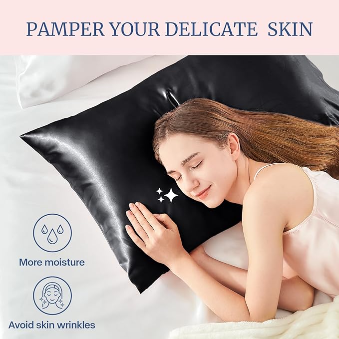 BEDELITE Satin Pillowcase for Hair and Skin, Super Soft Similar to Silk Pillow - Image 4