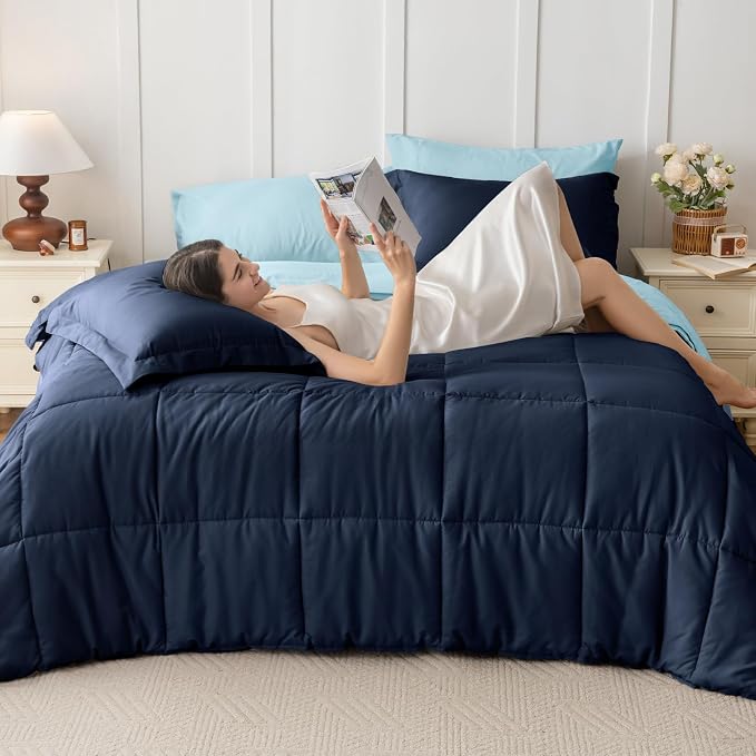 JOLLYVOGUE California King Comforter Set, Ultra-Soft Bed in a Bag Cal King Size - Image 7