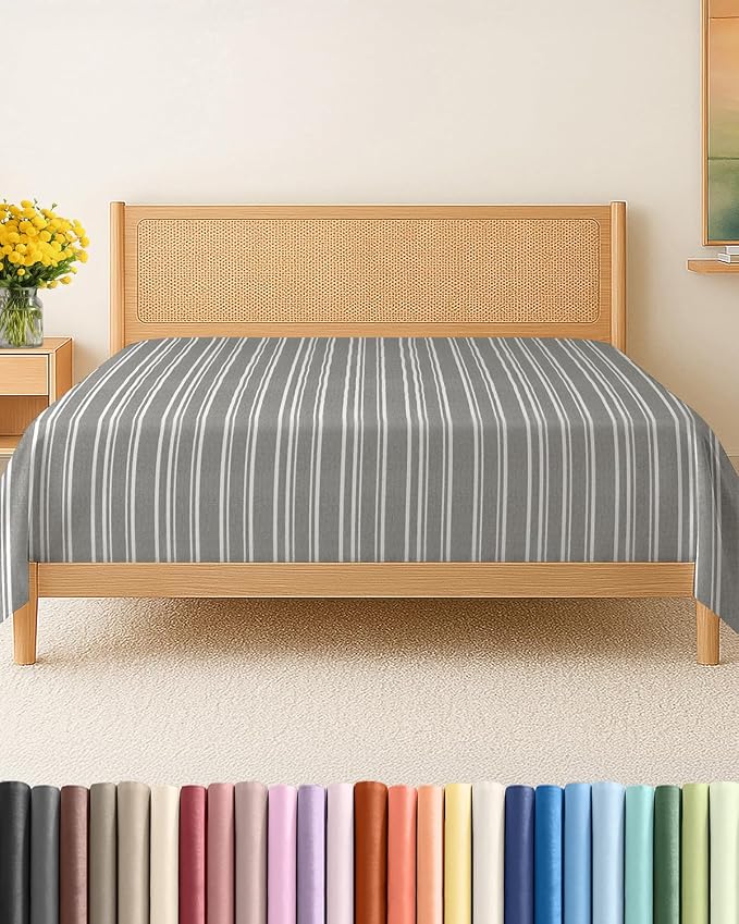 Cal King Size Flat Sheet by CGKUnlimited