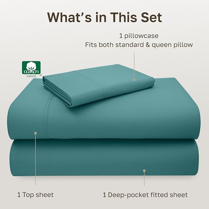 California Design Den Bed Sheets Twin Size Set - Image 4