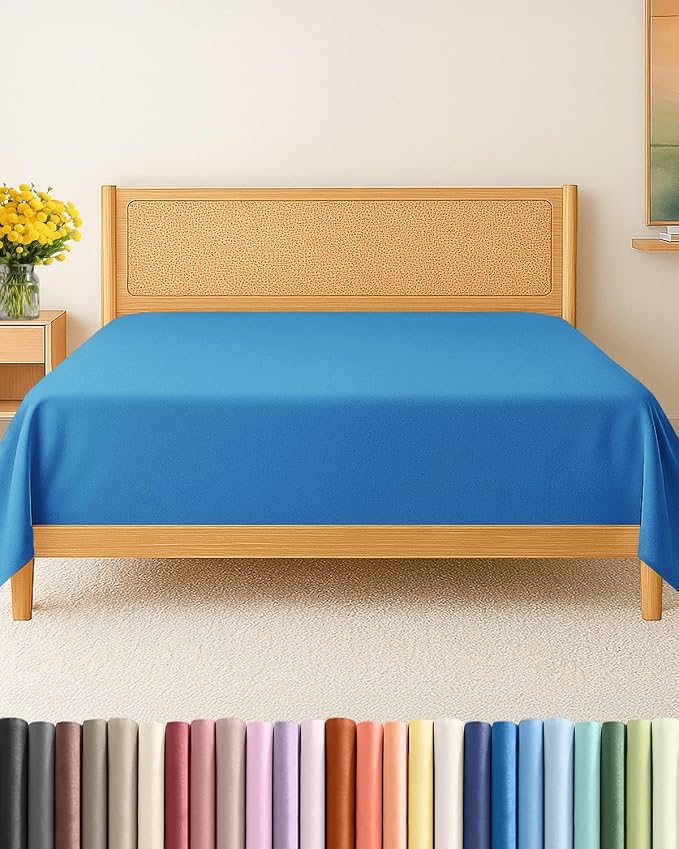 Cal King Size Flat Sheet by CGKUnlimited