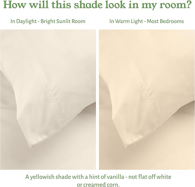 California Design Den 100% Organic Cotton Fitted Sheet Full Size Only - Image 5